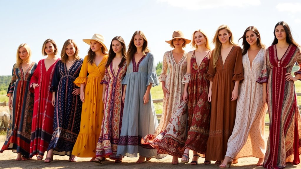 stylish sleeve maxi dresses