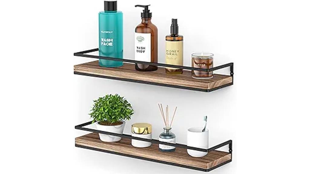 stylish wall mounted shelves