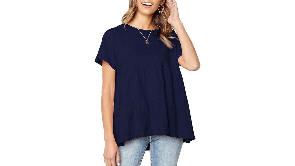 summer babydoll peplum tops