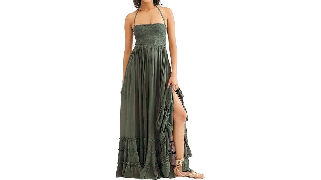 summer boho backless dress