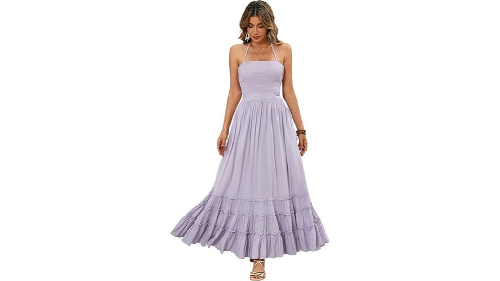 summer boho backless dress