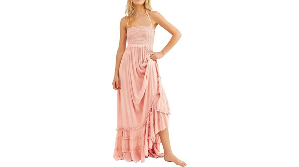 summer boho backless dress
