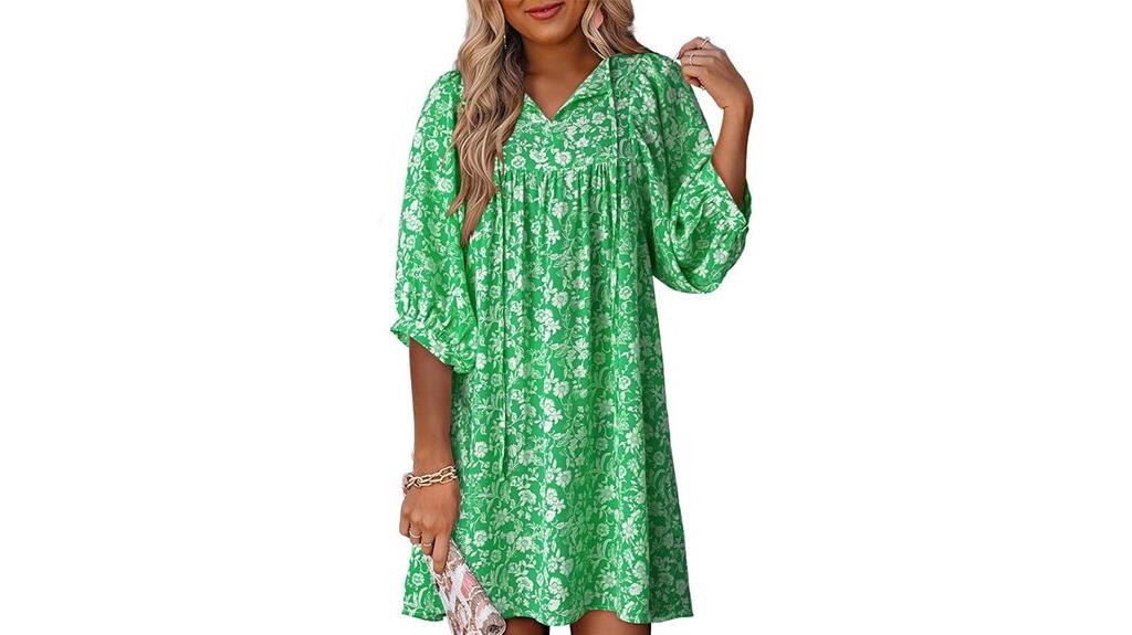 summer boho floral dress