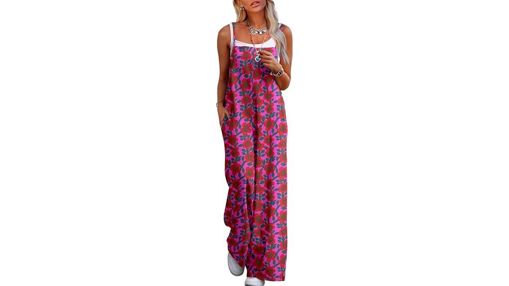 summer boho floral jumpsuits
