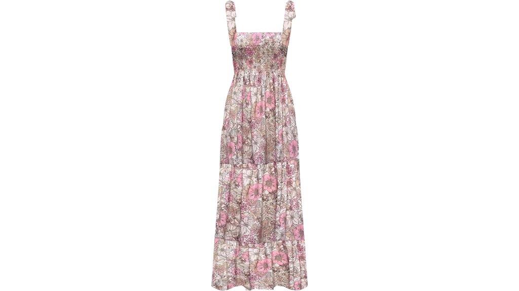 summer boho spaghetti dress