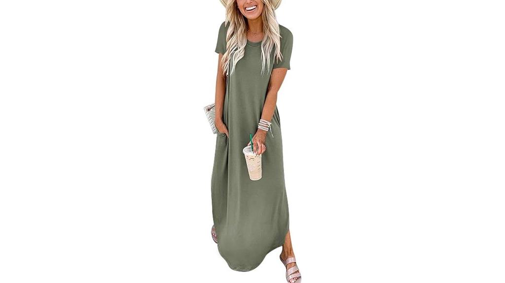 summer casual t shirt dress