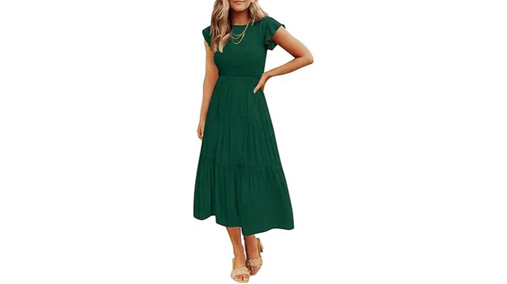 summer casual tiered dress