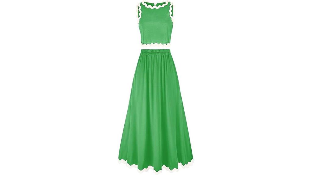 summer casual two piece set