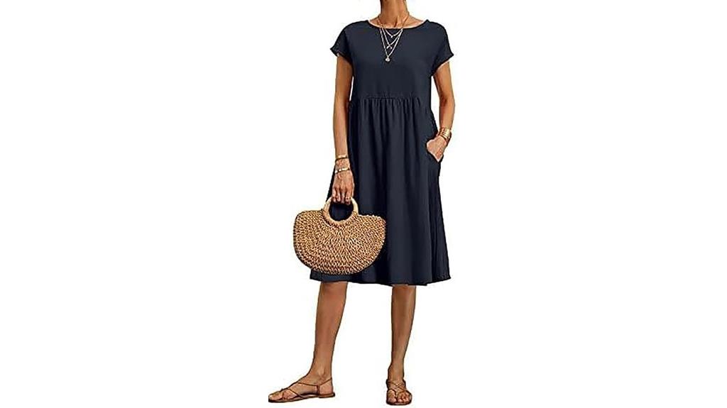 summer cotton linen dress