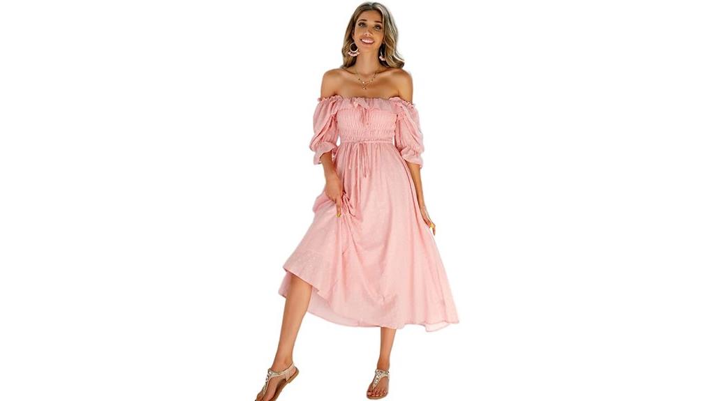 summer cotton ruffled dress