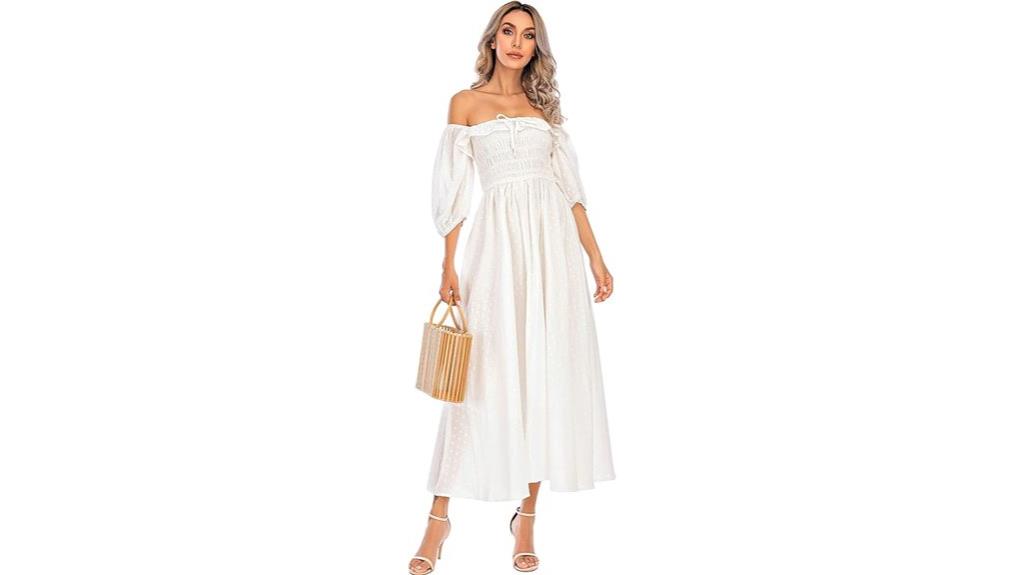 summer cotton ruffled dress