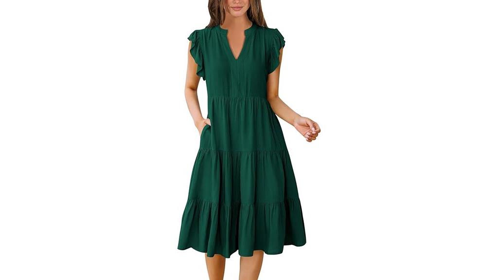 summer dress with ruffles