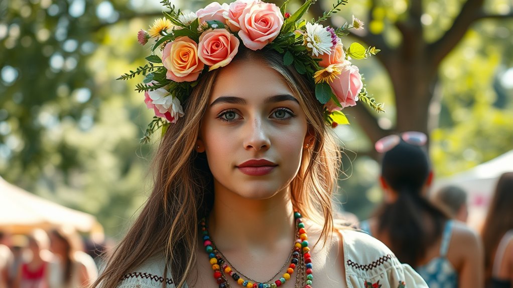 summer festival flower crafting