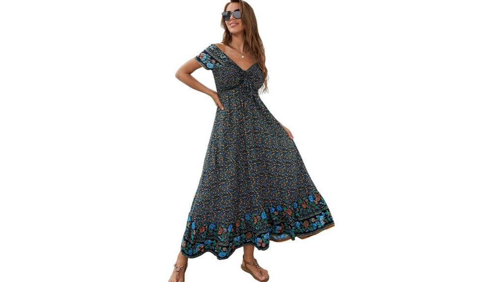 summer floral maxi dress