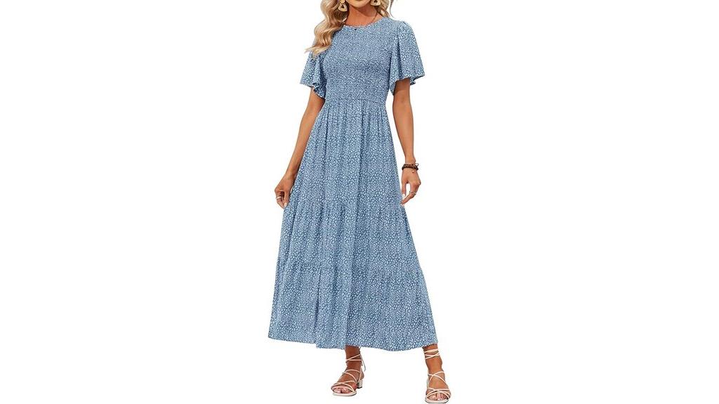 summer floral maxi dress