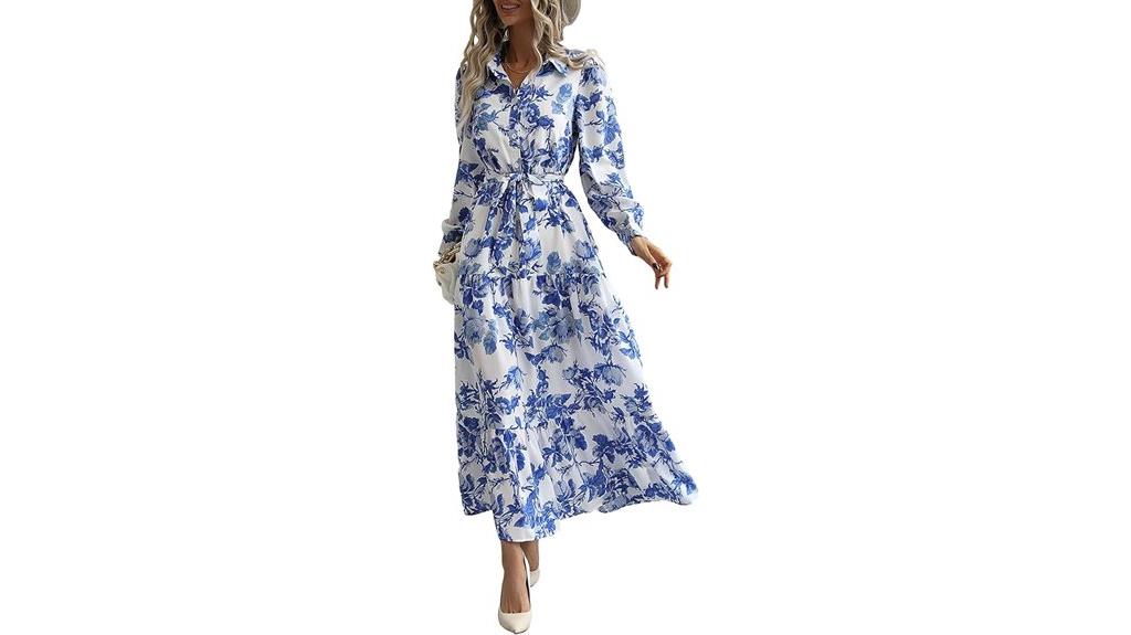 summer floral maxi dress