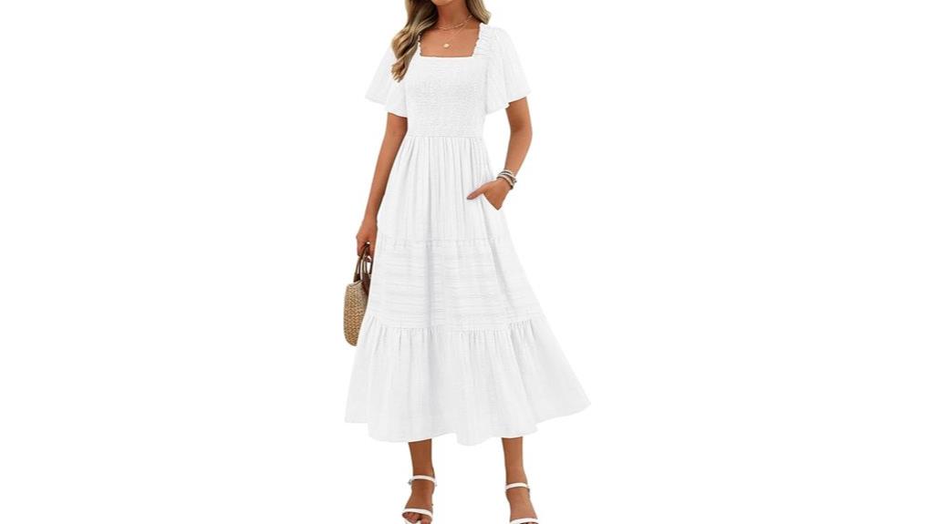 summer flowy midi dress