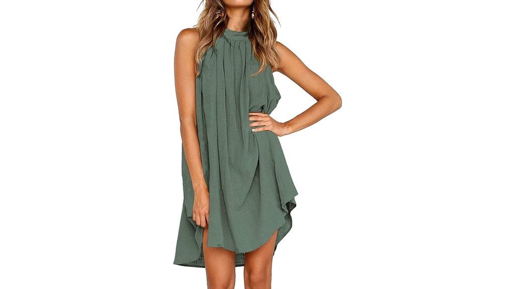 summer halter neck dress
