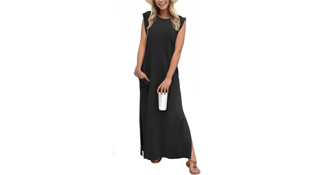 summer maxi dress with pockets