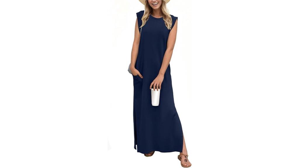 summer maxi dress with pockets