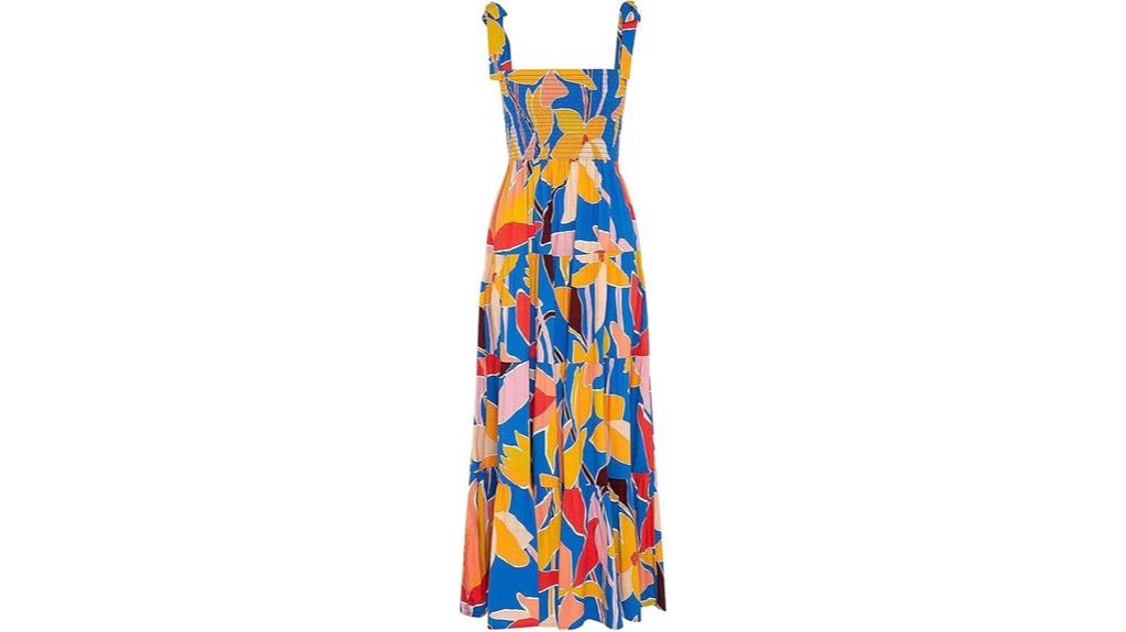 summer maxi dress with straps