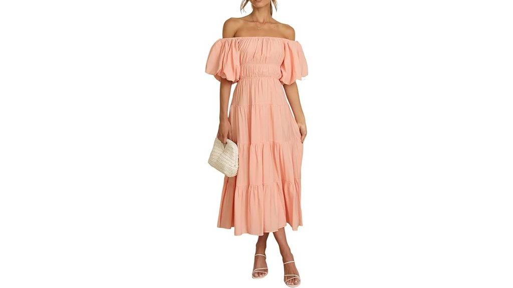 summer off shoulder dress