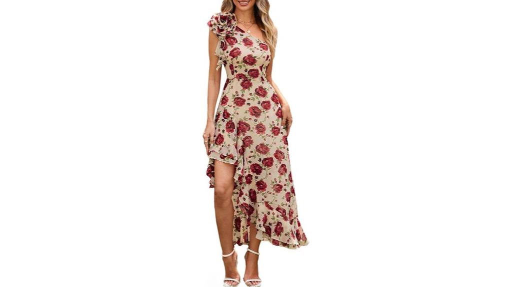 summer one shoulder dress