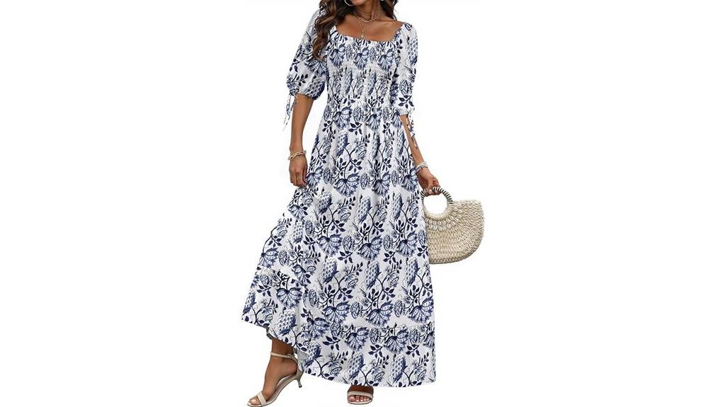 summer puff sleeve maxi
