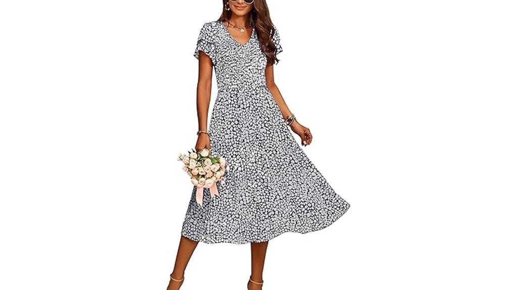 summer ruffled tiered dress