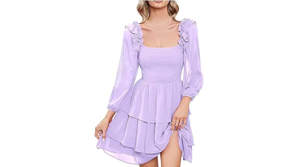 summer smocked ruffle dress