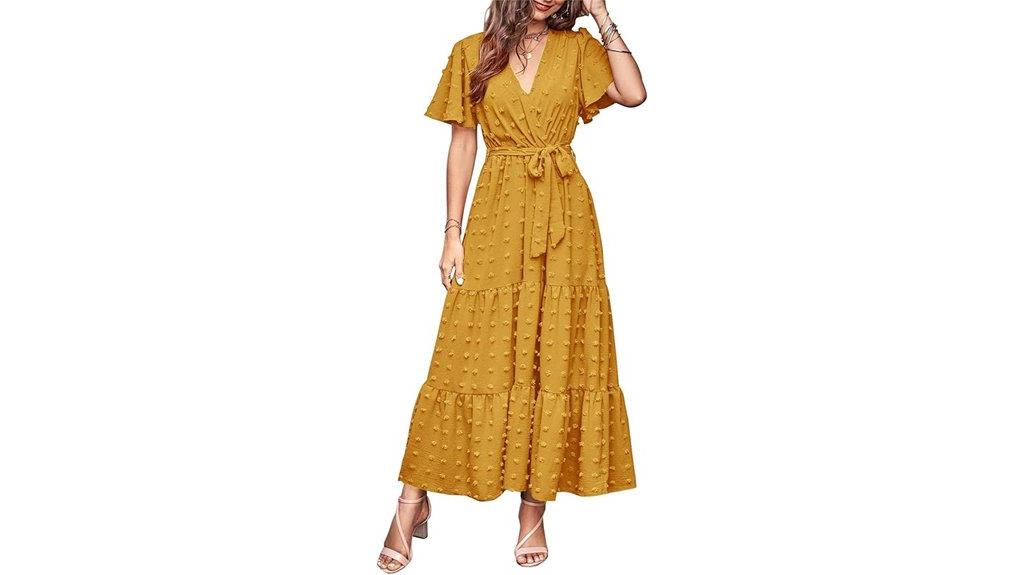 summer swiss dot dress