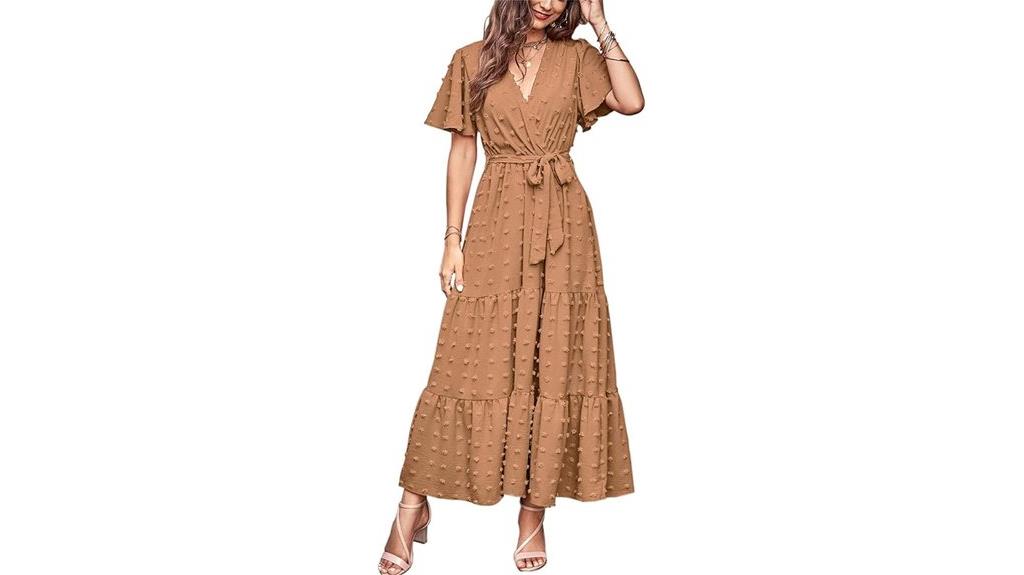 summer swiss dot maxi dresses