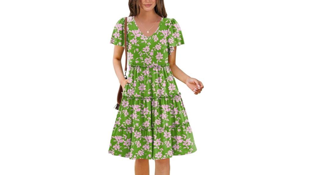 summer tiered mini dress