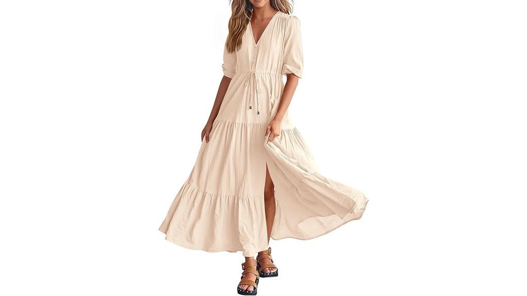 summer v neck dress