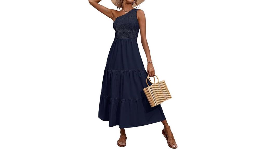 summer women s one shoulder dress