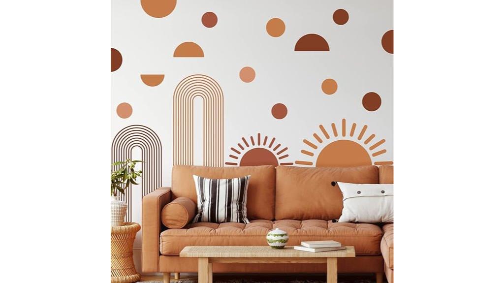 sun themed wall decals