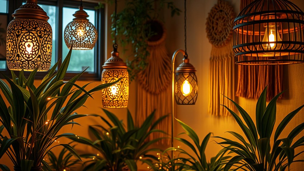 sustainable handmade boho lighting