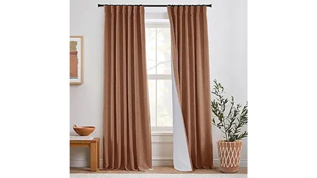 terracotta boho blackout curtains