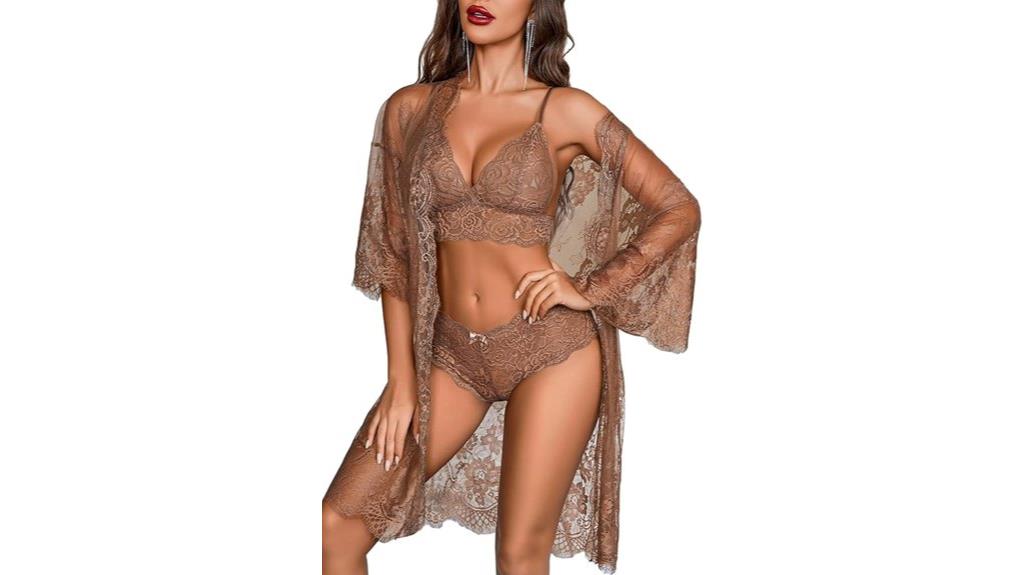 three piece lingerie set