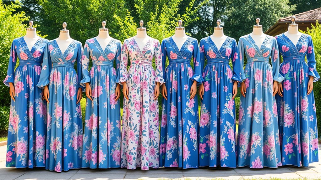 top 14 blue floral maxi dresses