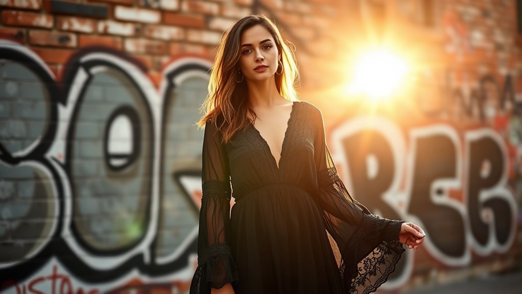 top boho black dress trends