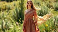 top boho one shoulder dresses