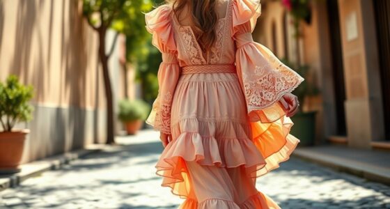 top boho ruffle dress trends