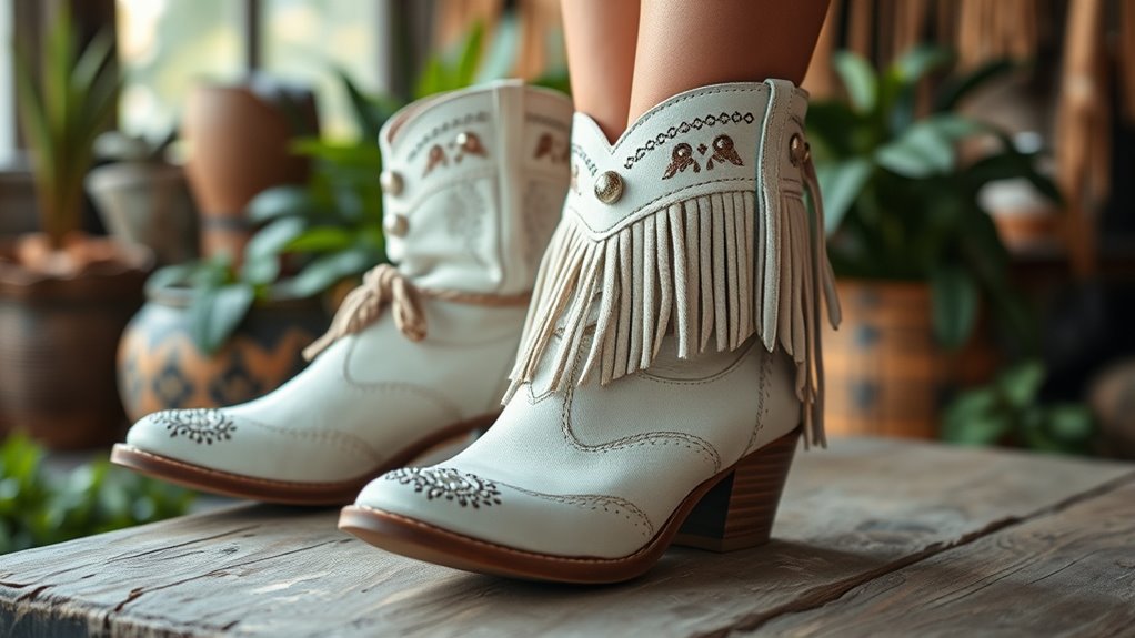 top white boho boot trends