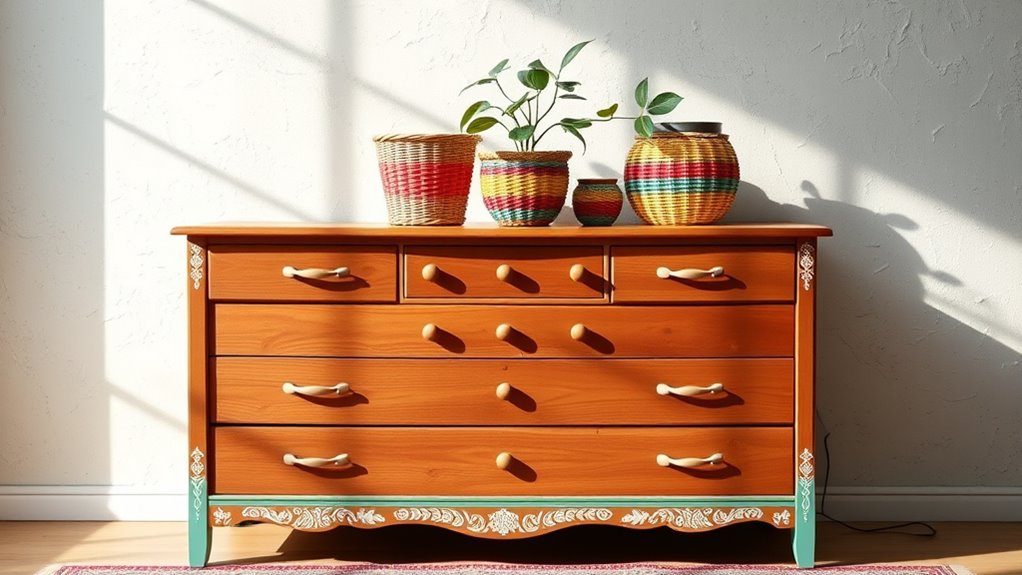 transform vintage furniture creatively