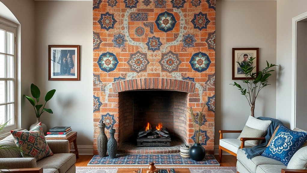 transforming fireplaces into art