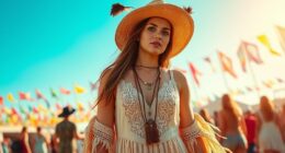 trendy boho festival fashion