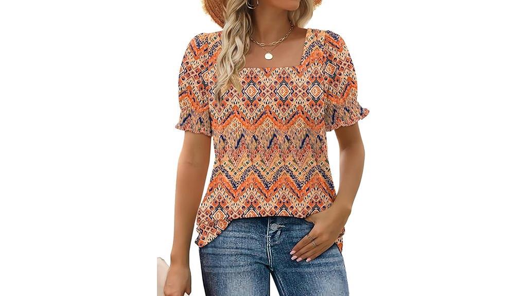 trendy square neck blouses