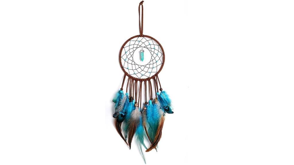 turquoise handmade dream catcher