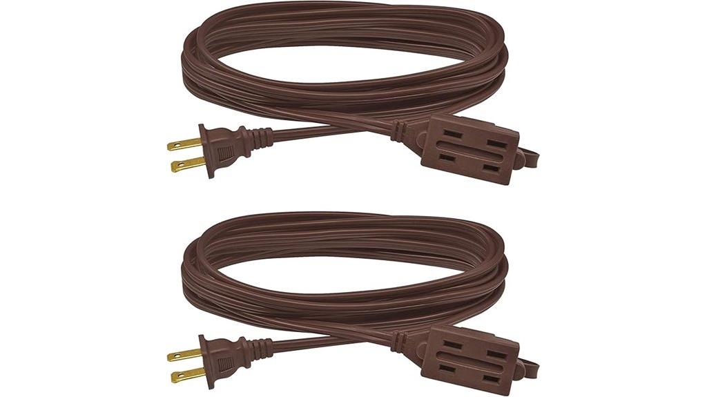 two 12 foot indoor cords